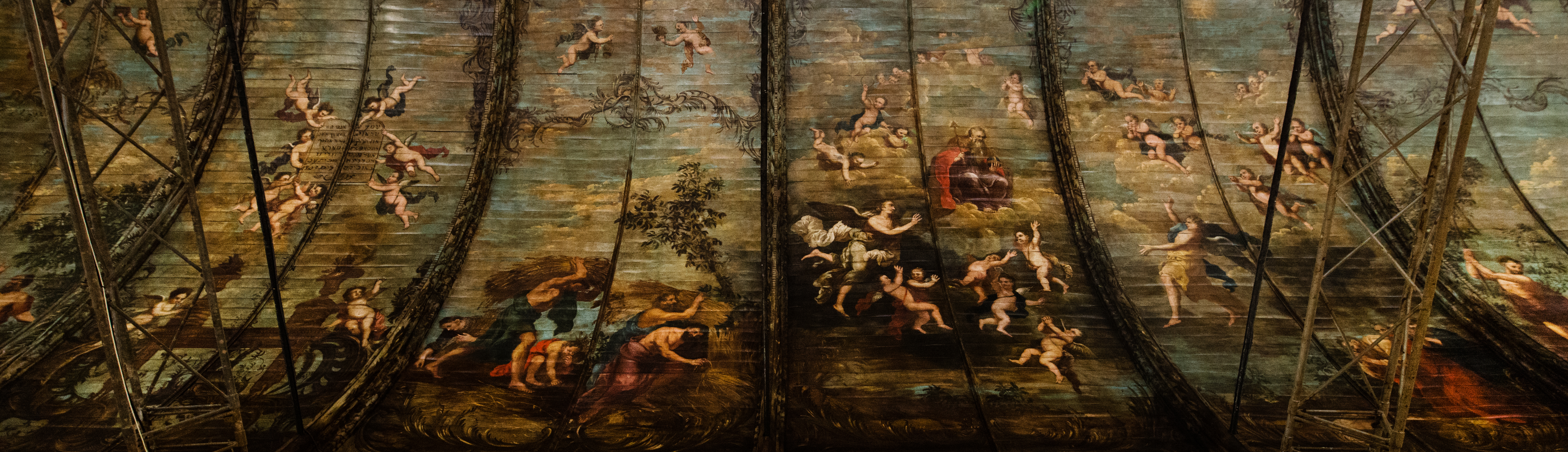 Sint-Pietersabdij muurschilderingen plafond