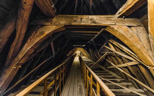 Sint-Pietersabdij zolder houten dak