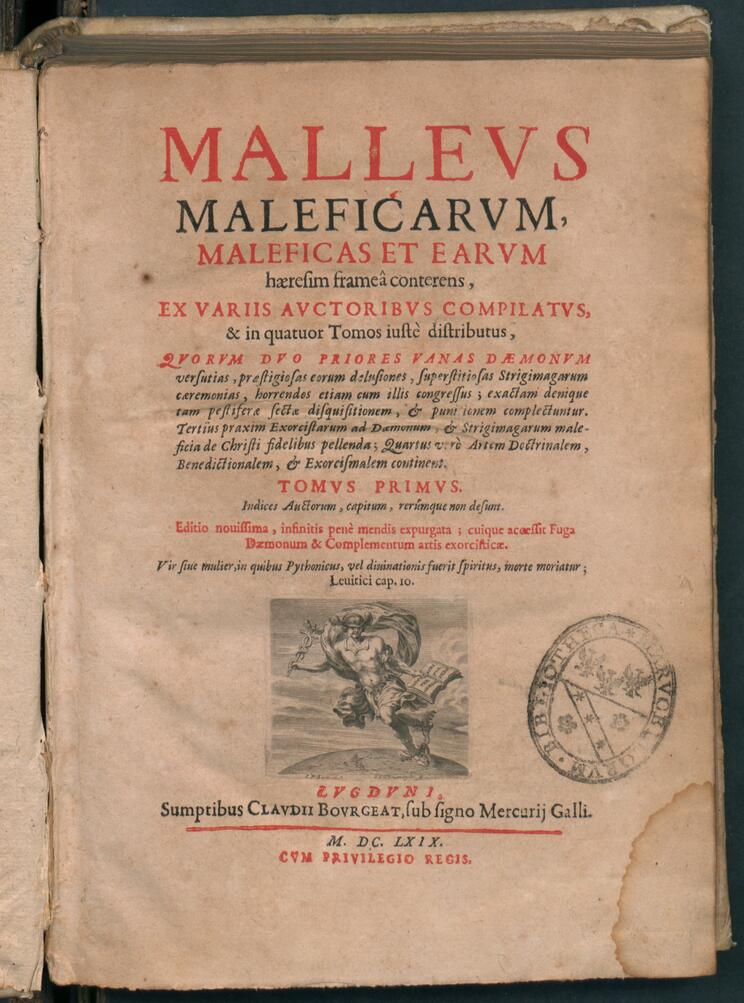 The Malleus Maleficarum or Hammer of Witches, 1669, Wickiana Collection, Zentralbibliothek Zürich.