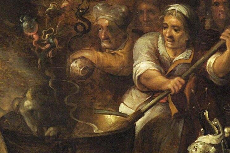 Detail from: Frans Francken the Younger, Witches’ Kitchen, 1607, Kunsthistorisches Museum, Vienna.